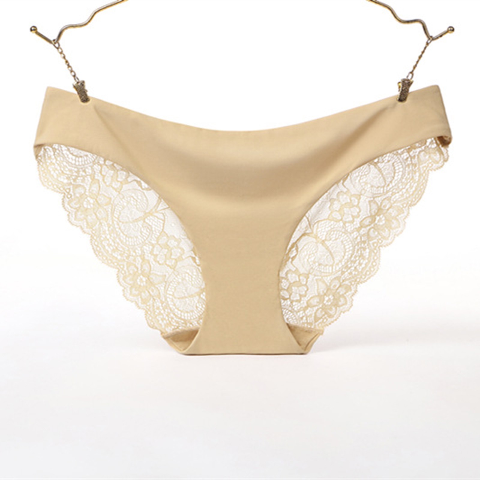 thumbnail image 2 of Tanga de malla de cintura alta para mujer - Ropa interior de encaje ajustable - Lencería sexy y cómoda (S-XXL, 90 % nailon), 2 of 4